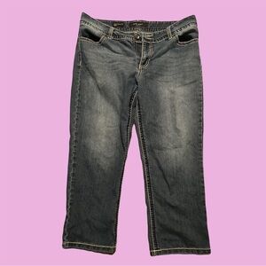 nine west date night jeans with cute embroidered pockets